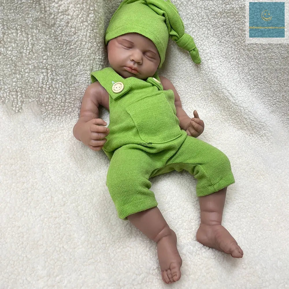 Collectible 20Inch Silicone Reborn African Baby Doll Hand-Painted Bebe Girl/Boy for Display & Parenting Practice Kids Toy lifelikesiliconereborns.com