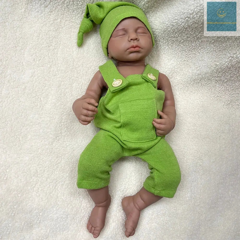 Collectible 20Inch Silicone Reborn African Baby Doll Hand-Painted Bebe Girl/Boy for Display & Parenting Practice Kids Toy lifelikesiliconereborns.com