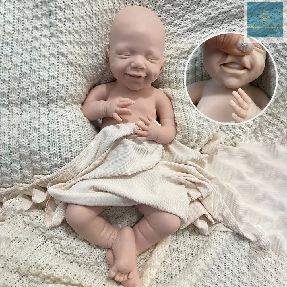 DIY Lifelike 17Inch Flexible Silicone Reborn Doll Baby Boy Realistic 1:1 Soft Handmade Preemy Bebe Cuddly Heavy Weight Doll Toys lifelikesiliconereborns.com