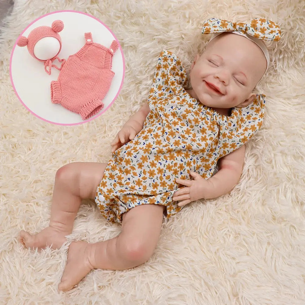 DIY Lifelike 17Inch Flexible Silicone Reborn Doll Baby Boy Realistic 1:1 Soft Handmade Preemy Bebe Cuddly Heavy Weight Doll Toys lifelikesiliconereborns.com