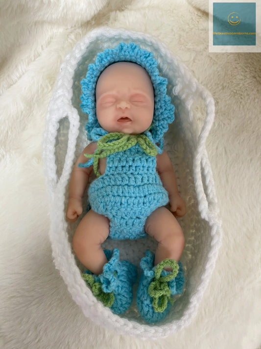 Dolls Clothes Set  - FOR Mini Reborn Kit 7" Joseph  Micro Preemie Full Body Silicone  - Doll Accessories lifelikesiliconereborns.com