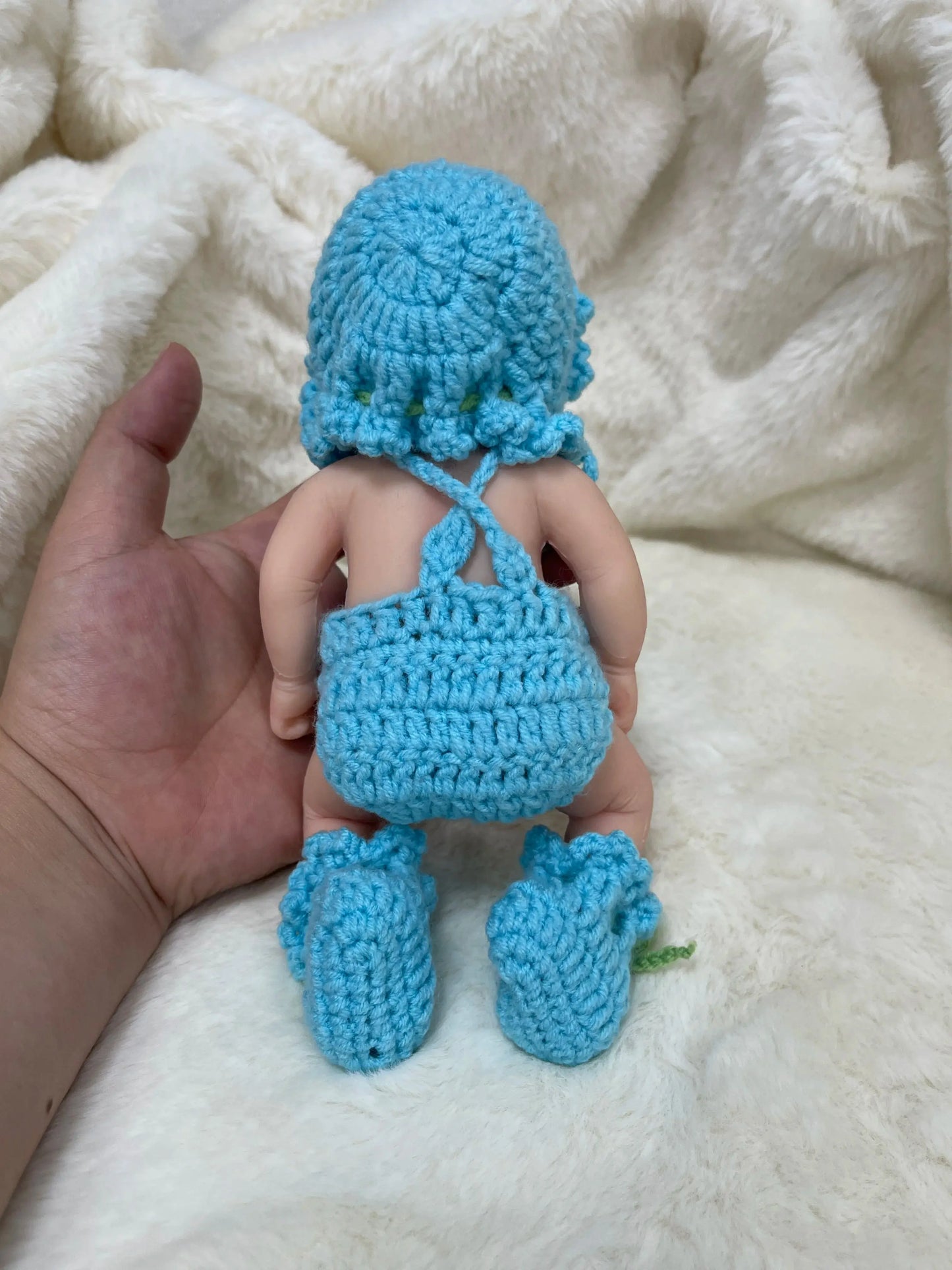Dolls Clothes Set  - FOR Mini Reborn Kit 7" Joseph  Micro Preemie Full Body Silicone  - Doll Accessories lifelikesiliconereborns.com