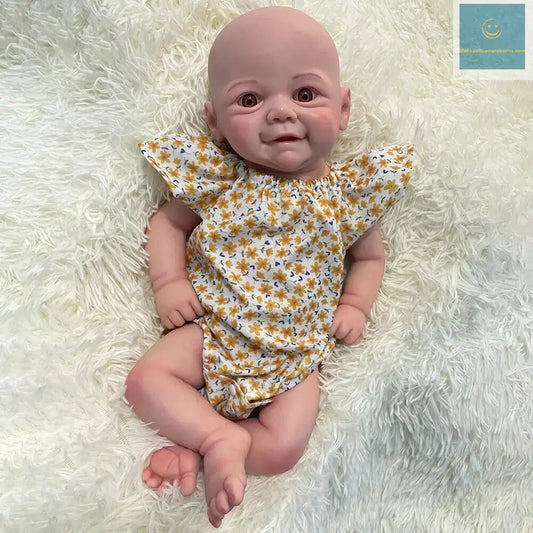 Full Body Silicone Reborn Baby Girl Doll Lovely 44cm Flexible 1:1 Soft Newborn Baby Doll Christmas Gift Collectibles lifelikesiliconereborns.com