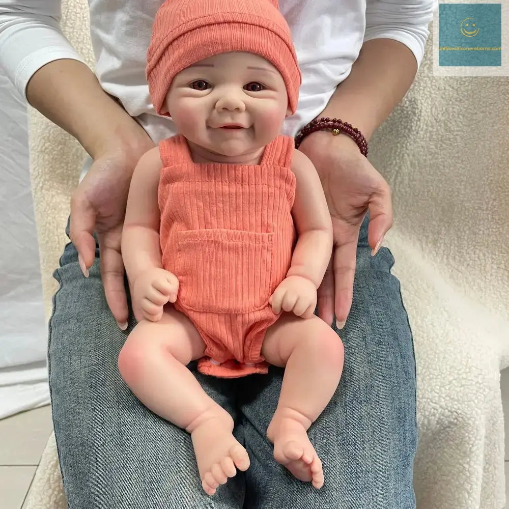 Full Body Silicone Reborn Baby Girl Doll Lovely 44cm Flexible 1:1 Soft Newborn Baby Doll Christmas Gift Collectibles lifelikesiliconereborns.com