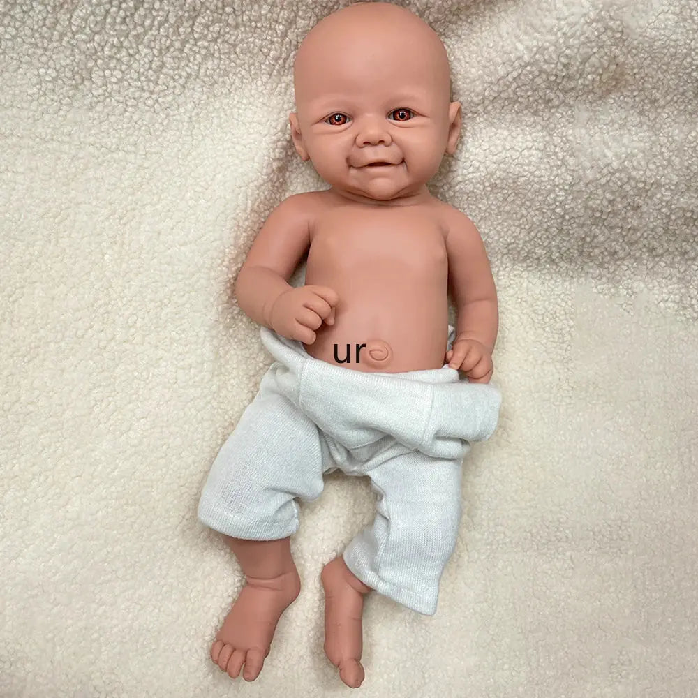 Full Body Silicone Reborn Baby Girl Doll Lovely 44cm Flexible 1:1 Soft Newborn Baby Doll Christmas Gift Collectibles lifelikesiliconereborns.com