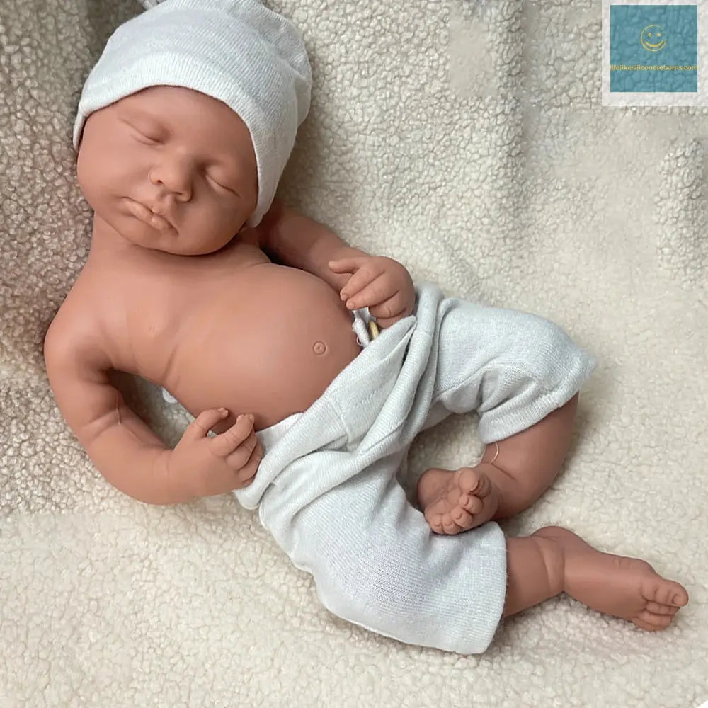 Full Body Silicone Reborn Baby Girl Loulou 20Inch 1:1 Lifelike Silicone Bebe Washable Newborn Dolls for Kids Teaching lifelikesiliconereborns.com