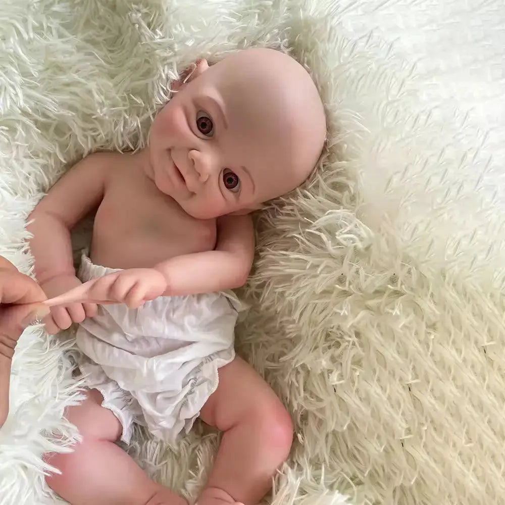 Full Body Silicone Soft 18 Inch Lifelike Silicone Reborn Baby Girl Handmade Newborn Waterproof  Bebe for Spiritual Support Gift lifelikesiliconereborns.com
