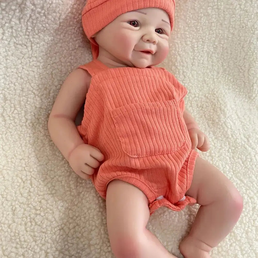 Full Body Silicone Soft 18 Inch Lifelike Silicone Reborn Baby Girl Handmade Newborn Waterproof  Bebe for Spiritual Support Gift lifelikesiliconereborns.com