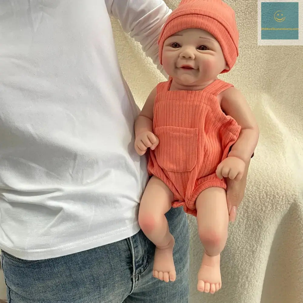Full Body Silicone Soft 18 Inch Lifelike Silicone Reborn Baby Girl Handmade Newborn Waterproof  Bebe for Spiritual Support Gift lifelikesiliconereborns.com