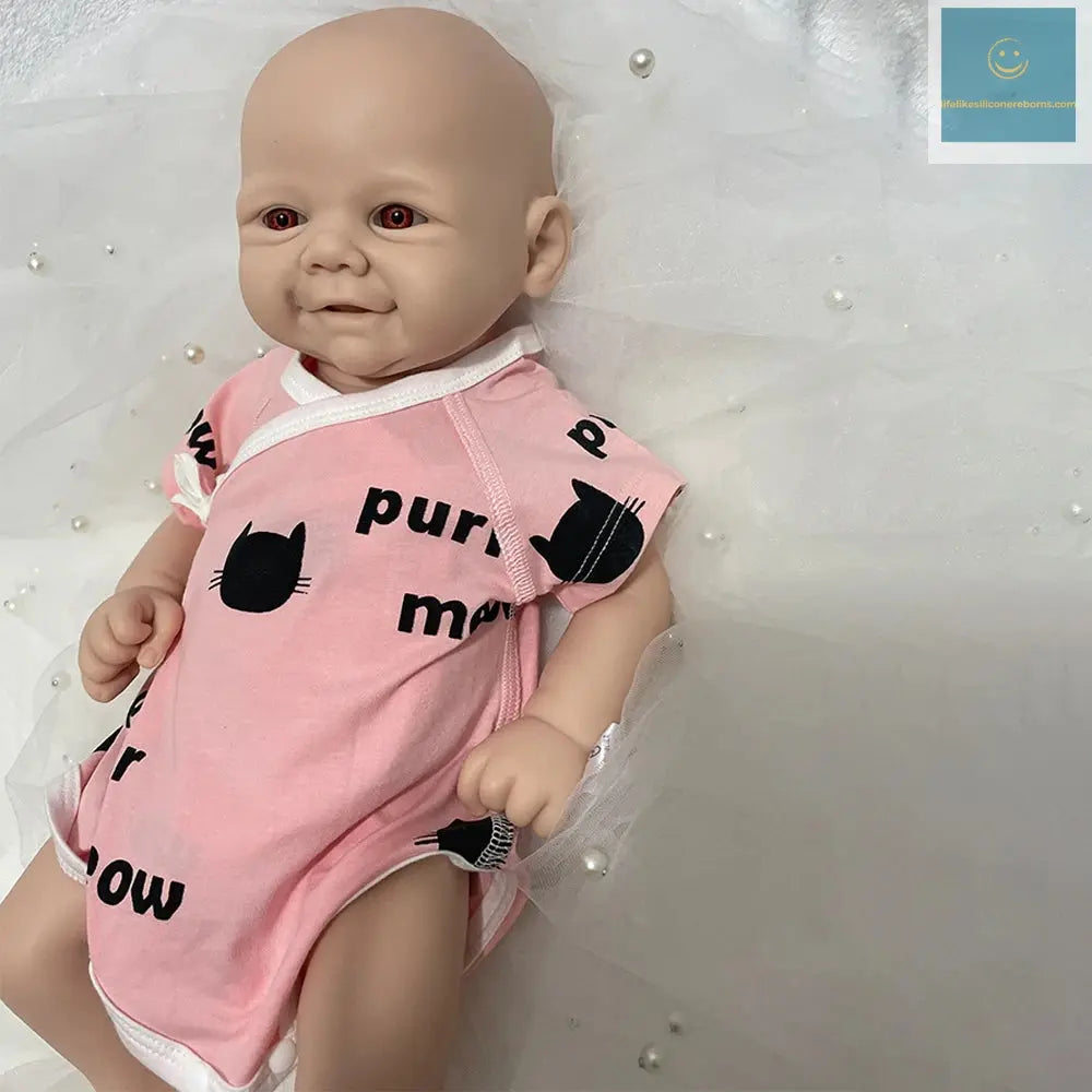 Full Body Silicone Soft 18 Inch Lifelike Silicone Reborn Baby Girl Handmade Newborn Waterproof  Bebe for Spiritual Support Gift lifelikesiliconereborns.com