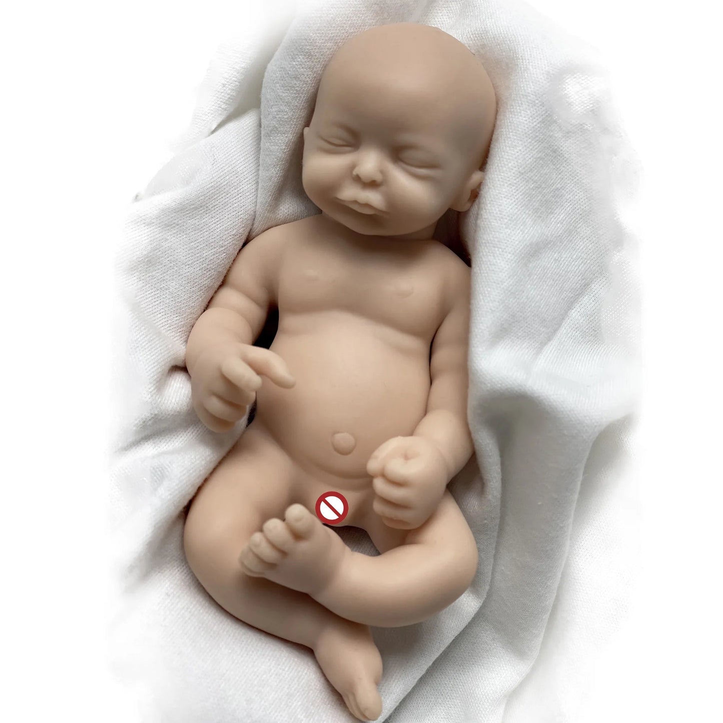 6 Inch Mini Palm Silicone Bebe Reborn Kits Unpainted Handmade Soft Newborn Doll Pеборн Cиликоновый Unzip Children's Toys lifelikesiliconereborns.com