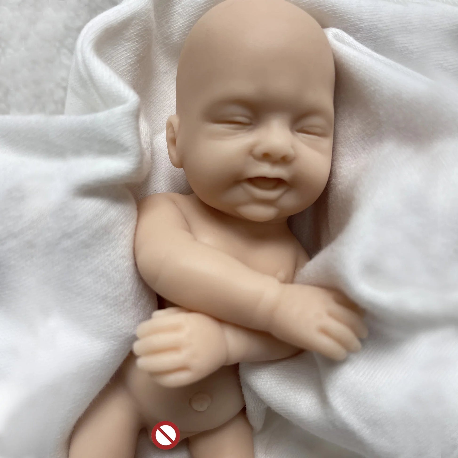 6 Inch Mini Palm Silicone Bebe Reborn Kits Unpainted Handmade Soft Newborn Doll Pеборн Cиликоновый Unzip Children's Toys lifelikesiliconereborns.com