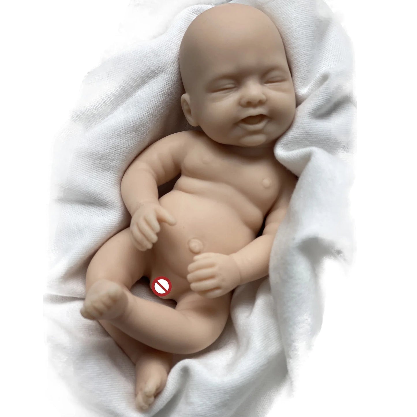 6 Inch Mini Palm Silicone Bebe Reborn Kits Unpainted Handmade Soft Newborn Doll Pеборн Cиликоновый Unzip Children's Toys lifelikesiliconereborns.com