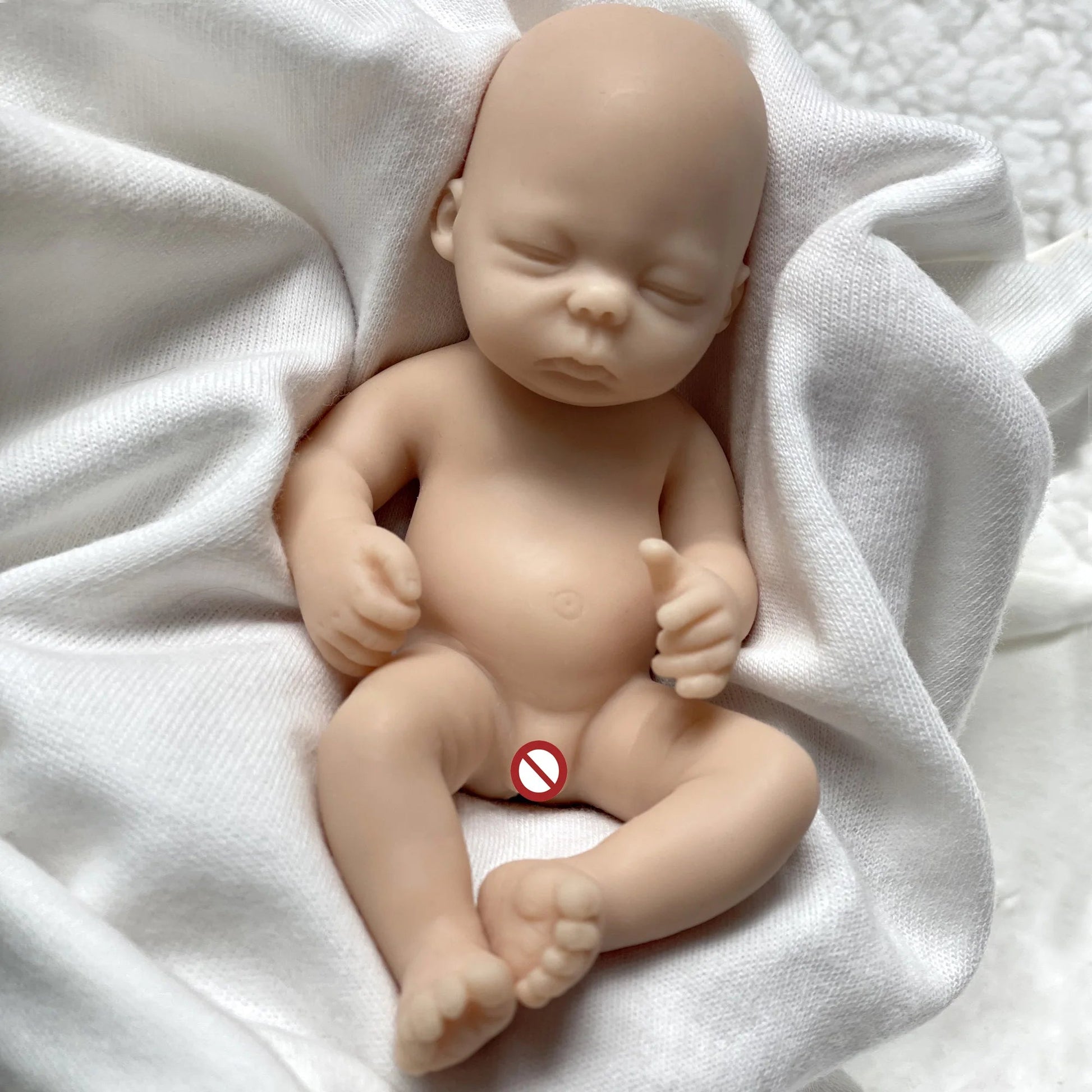 6 Inch Mini Palm Silicone Bebe Reborn Kits Unpainted Handmade Soft Newborn Doll Pеборн Cиликоновый Unzip Children's Toys lifelikesiliconereborns.com