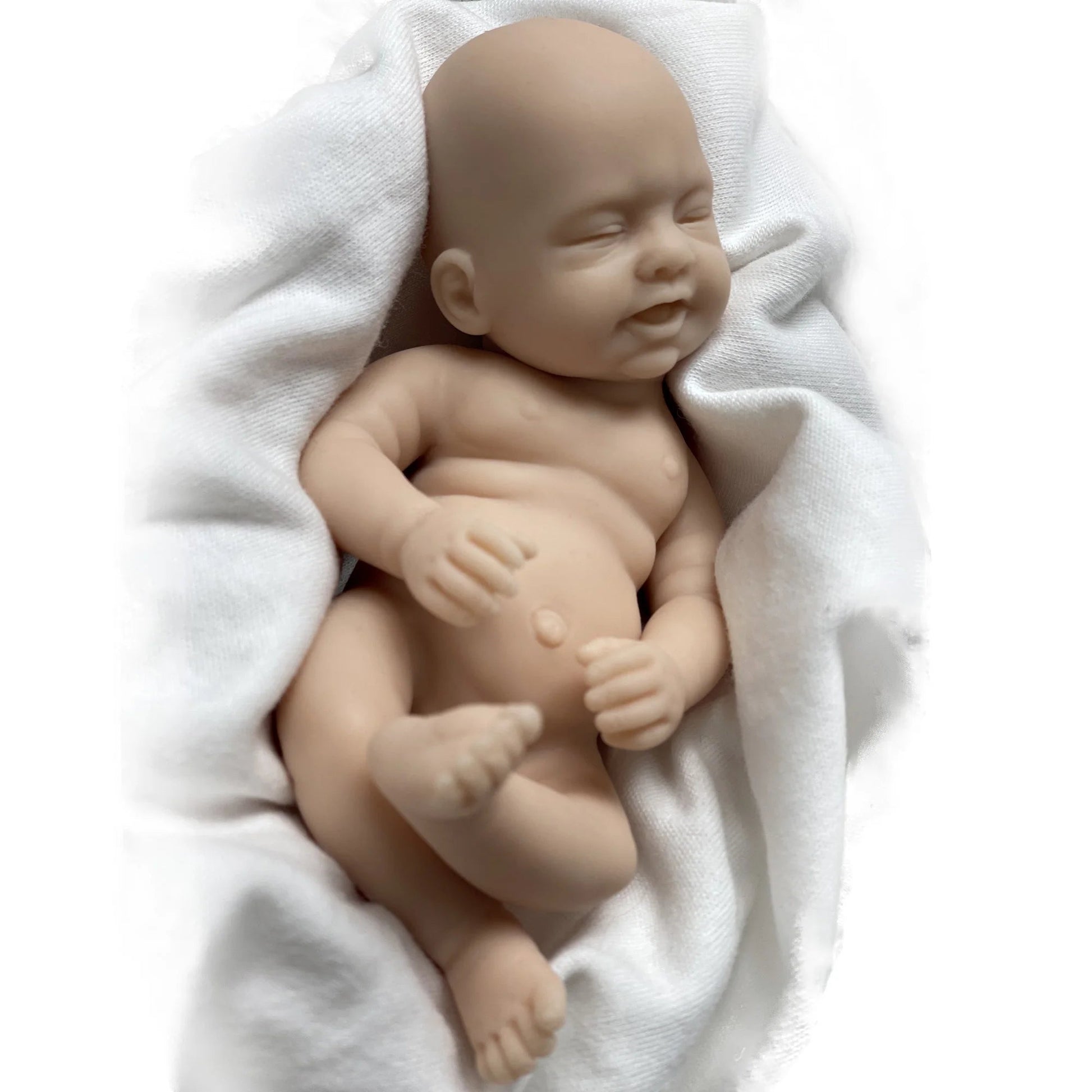 6 Inch Mini Palm Silicone Bebe Reborn Kits Unpainted Handmade Soft Newborn Doll Pеборн Cиликоновый Unzip Children's Toys lifelikesiliconereborns.com