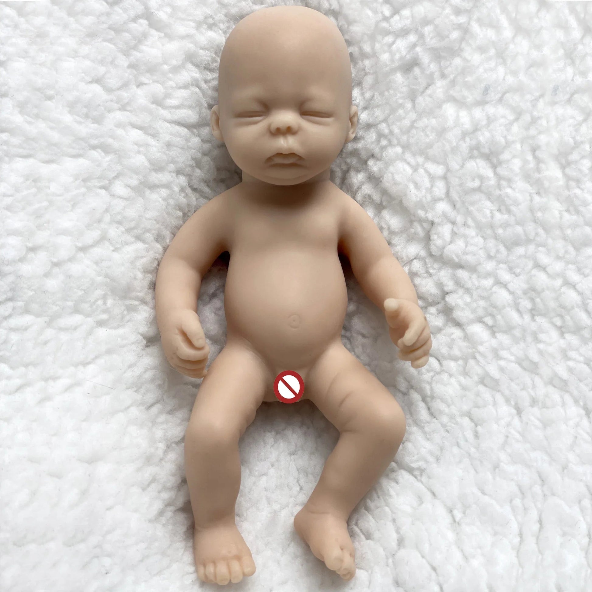 6 Inch Mini Palm Silicone Bebe Reborn Kits Unpainted Handmade Soft Newborn Doll Pеборн Cиликоновый Unzip Children's Toys lifelikesiliconereborns.com