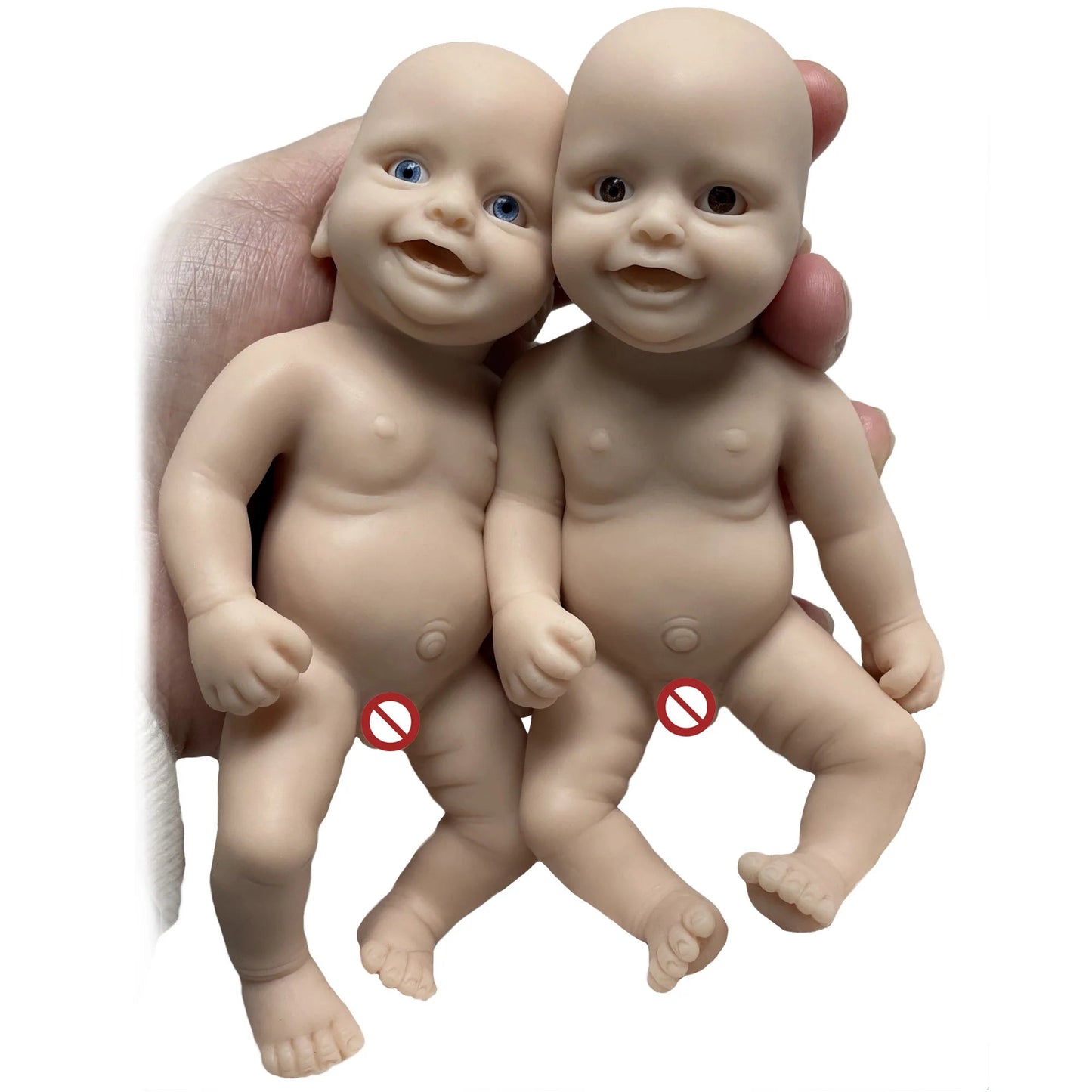 6 Inch Mini Palm Silicone Bebe Reborn Kits Unpainted Handmade Soft Newborn Doll Pеборн Cиликоновый Unzip Children's Toys lifelikesiliconereborns.com