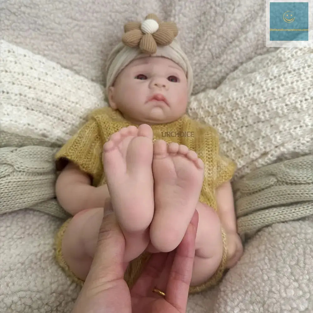 Handmade 16Inch Lifelike Silicone Reborn Baby Boy Waterproof Soft Realistic Newborn Doll For Birthday Gift Anti-Stress Kids Toy lifelikesiliconereborns.com