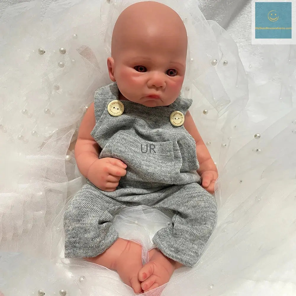 Handmade 16Inch Lifelike Silicone Reborn Baby Boy Waterproof Soft Realistic Newborn Doll For Birthday Gift Anti-Stress Kids Toy lifelikesiliconereborns.com