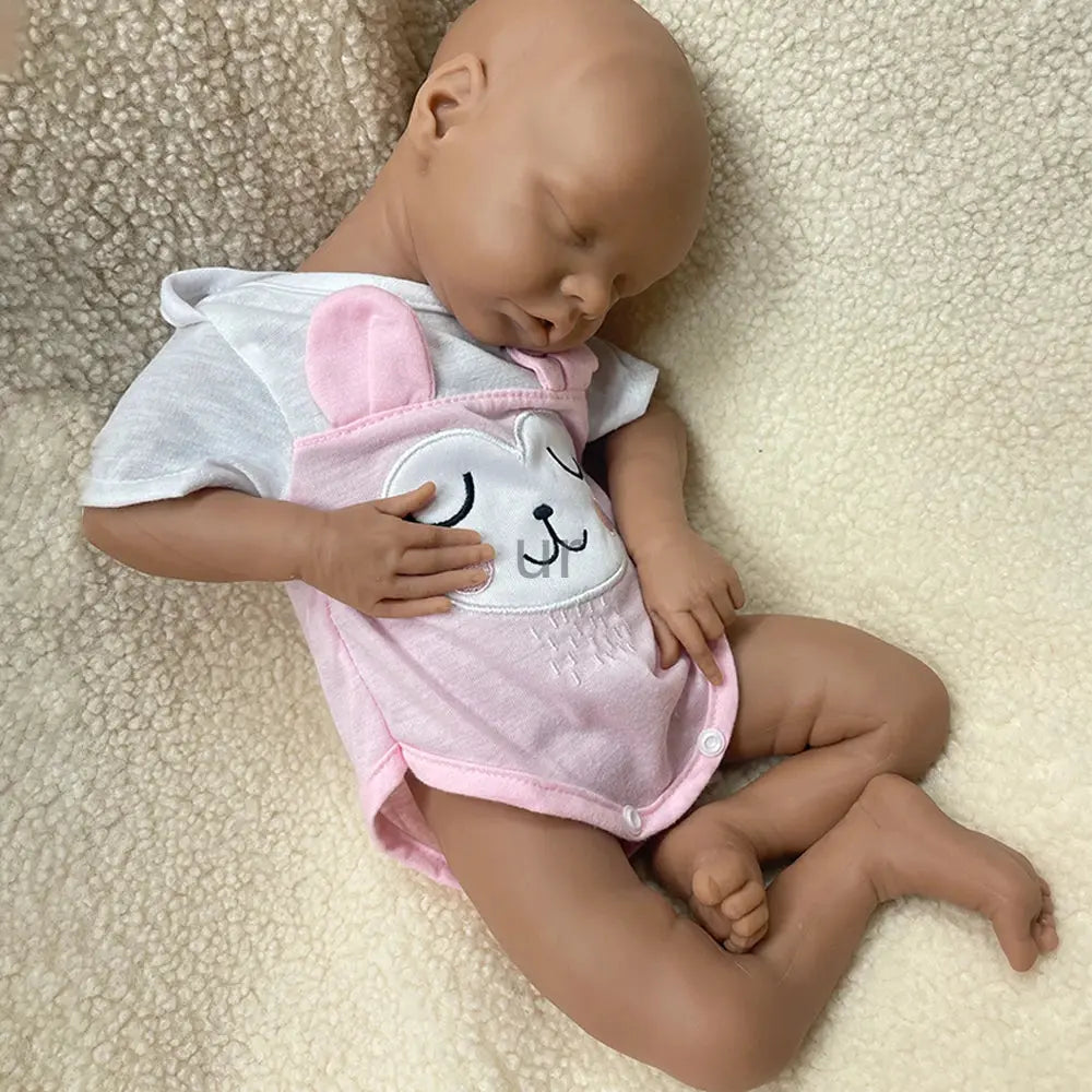 Handmade 17Inch Realistic Details & Poseable Limbs Silicone Reborn Baby Girl Doll for Artistic Use Collectibles Kids Toy lifelikesiliconereborns.com