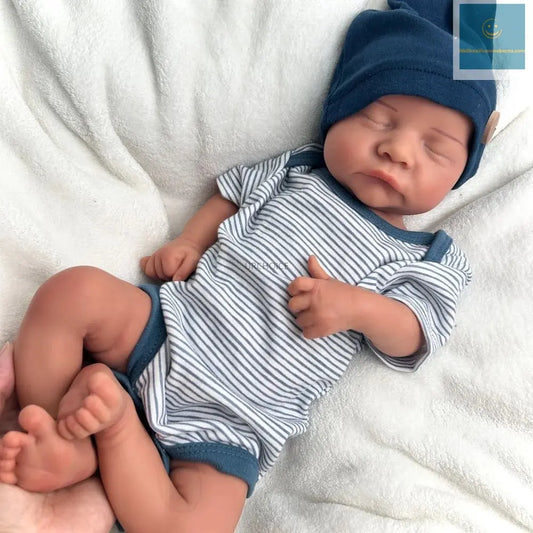 Handmade 18Inch Lifelike Details Flexible Silicone Reborn Baby Boy Weighted Newborn Doll for Healing Accompany Parents lifelikesiliconereborns.com