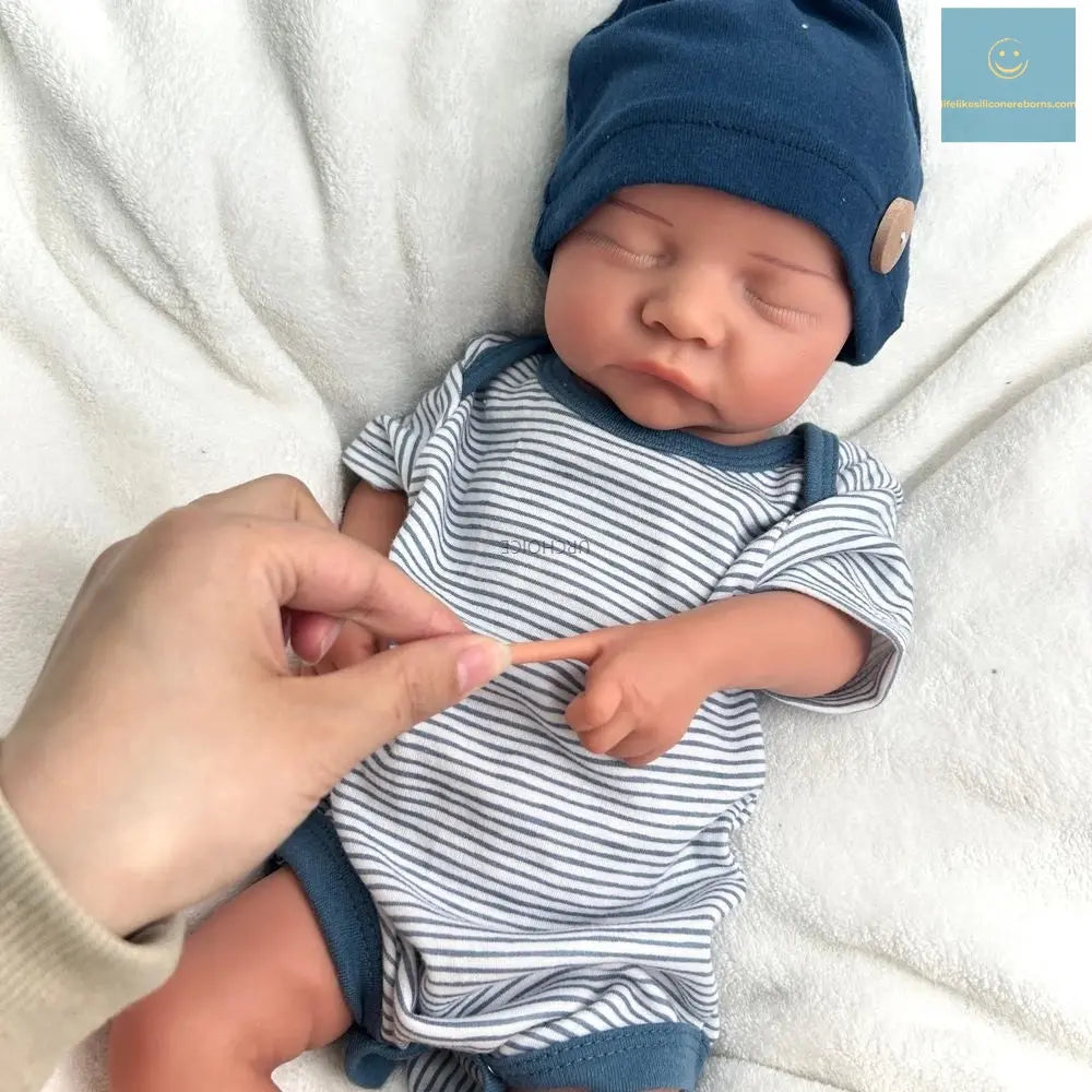 Handmade 18Inch Lifelike Details Flexible Silicone Reborn Baby Boy Weighted Newborn Doll for Healing Accompany Parents lifelikesiliconereborns.com