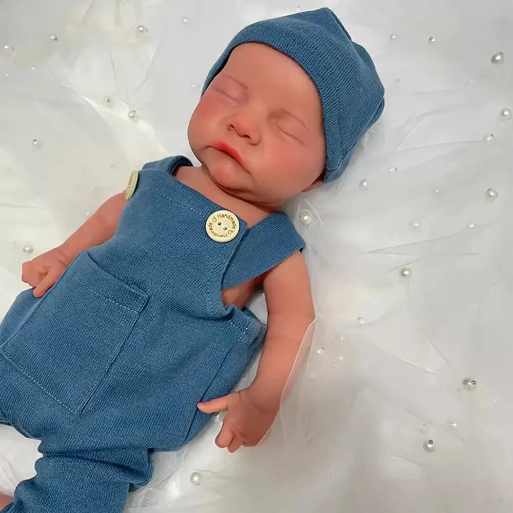 Handmade 18" Full Body Silicone Reborn Bebe Boy Levi Soft Weighted Blank Newborn Doll Waterproof Floppy Baby For Xmas Gift lifelikesiliconereborns.com