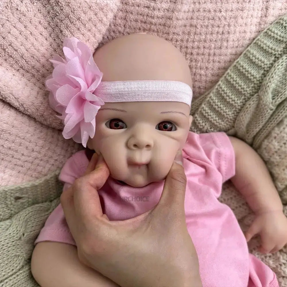 Handmade 19Inch Lifelike Skin Visible Veins Silicone Reborn Baby Girl Easy to Clean Doll for Collectors Christmas Gift Kids Toy lifelikesiliconereborns.com