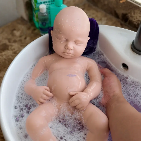 Handmade 20Inch Unpainted Silicone Reborn Baby Girl/Boy DIY Flexible Waterproof Doll for Artist Collector Easy to Makeup lifelikesiliconereborns.com