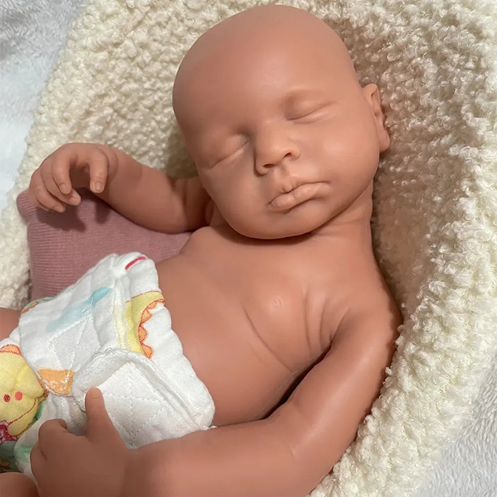 Handmade 20Inch Unpainted Silicone Reborn Baby Girl/Boy DIY Flexible Waterproof Doll for Artist Collector Easy to Makeup lifelikesiliconereborns.com