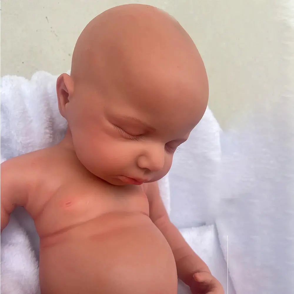 Handmade 20Inch Unpainted Silicone Reborn Baby Girl/Boy DIY Flexible Waterproof Doll for Artist Collector Easy to Makeup lifelikesiliconereborns.com