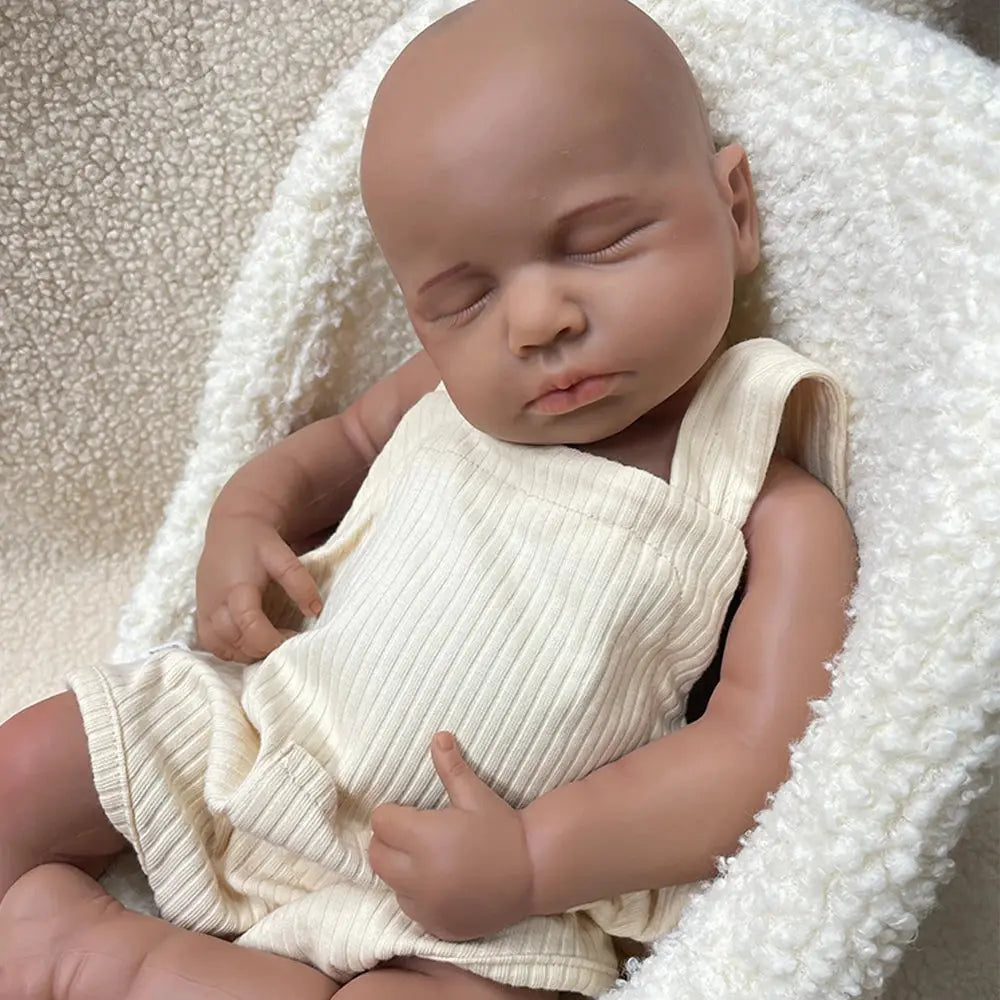 Handmade 20Inch Unpainted Silicone Reborn Baby Girl/Boy DIY Flexible Waterproof Doll for Artist Collector Easy to Makeup lifelikesiliconereborns.com