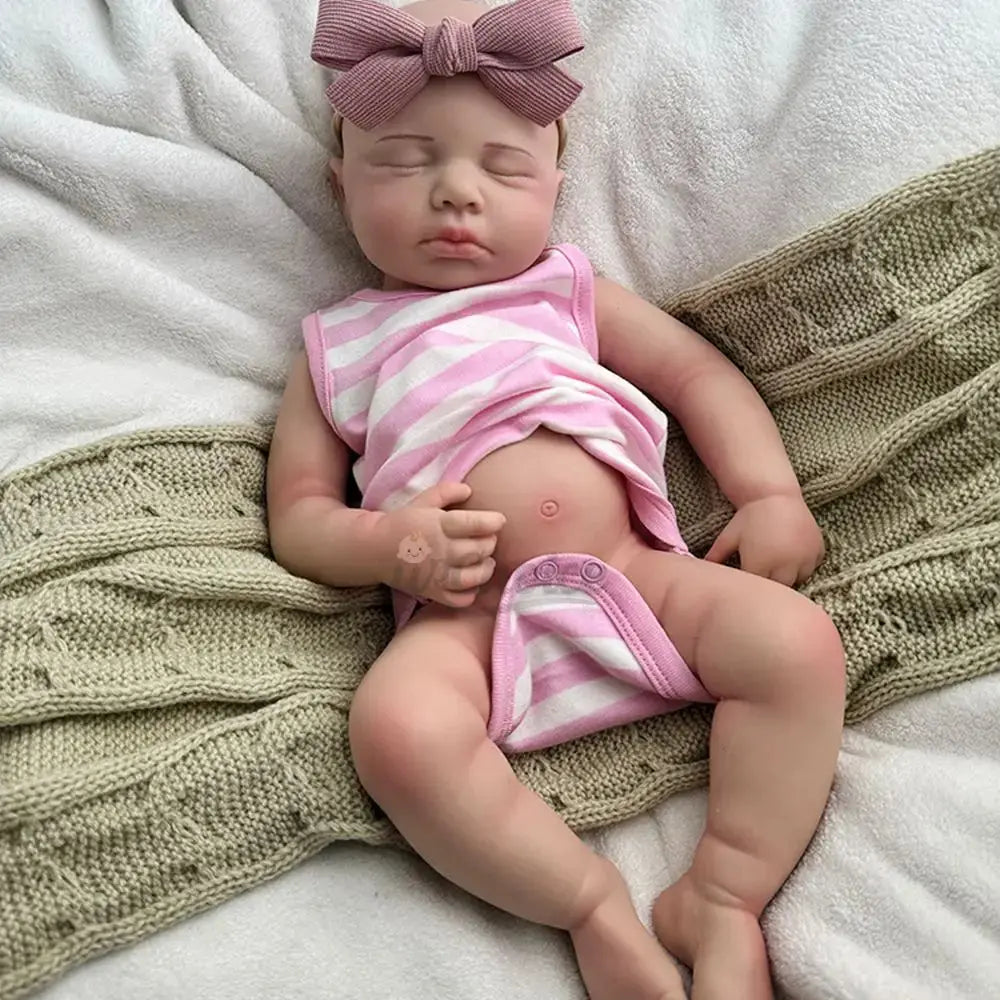 Handmade 20Inch Unpainted Silicone Reborn Baby Girl/Boy DIY Flexible Waterproof Doll for Artist Collector Easy to Makeup lifelikesiliconereborns.com