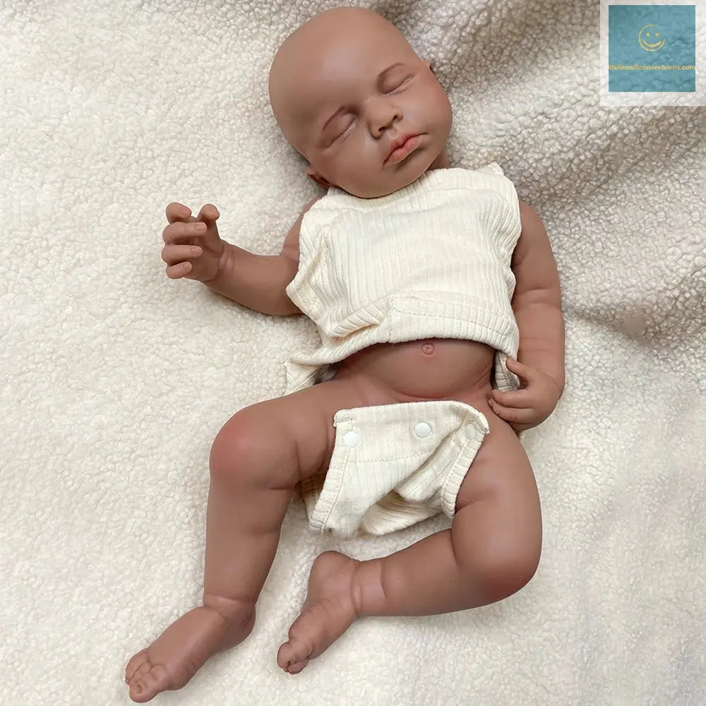 Handmade 20Inch Unpainted Silicone Reborn Baby Girl/Boy DIY Flexible Waterproof Doll for Artist Collector Easy to Makeup lifelikesiliconereborns.com