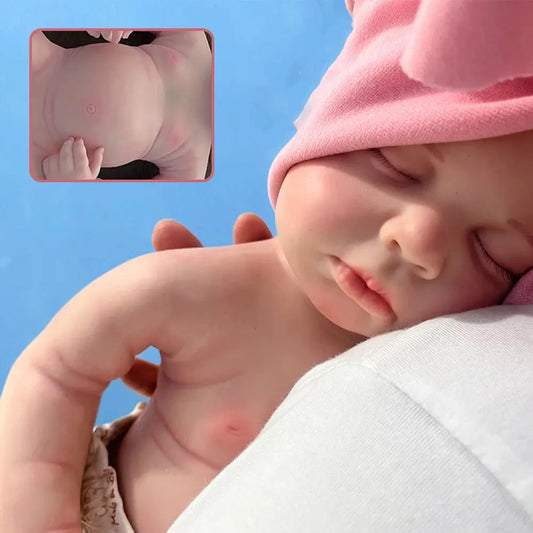 Handmade 3D Painted Soft 20 Inch Baby Soft Flexible 50Cm Loulou Bebe Reborn Girl Full Body Silicone Reborn Dolls Newborn Preemy lifelikesiliconereborns.com