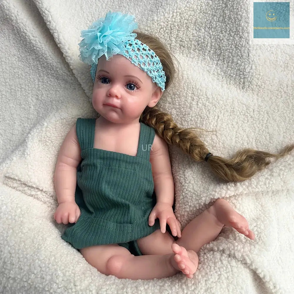 Handmade Solid 20Inch Silicone Reborn Baby Girl Implanted Hair Lifelike Details Washable Doll As Memorial Keepsakes Kids Gift lifelikesiliconereborns.com