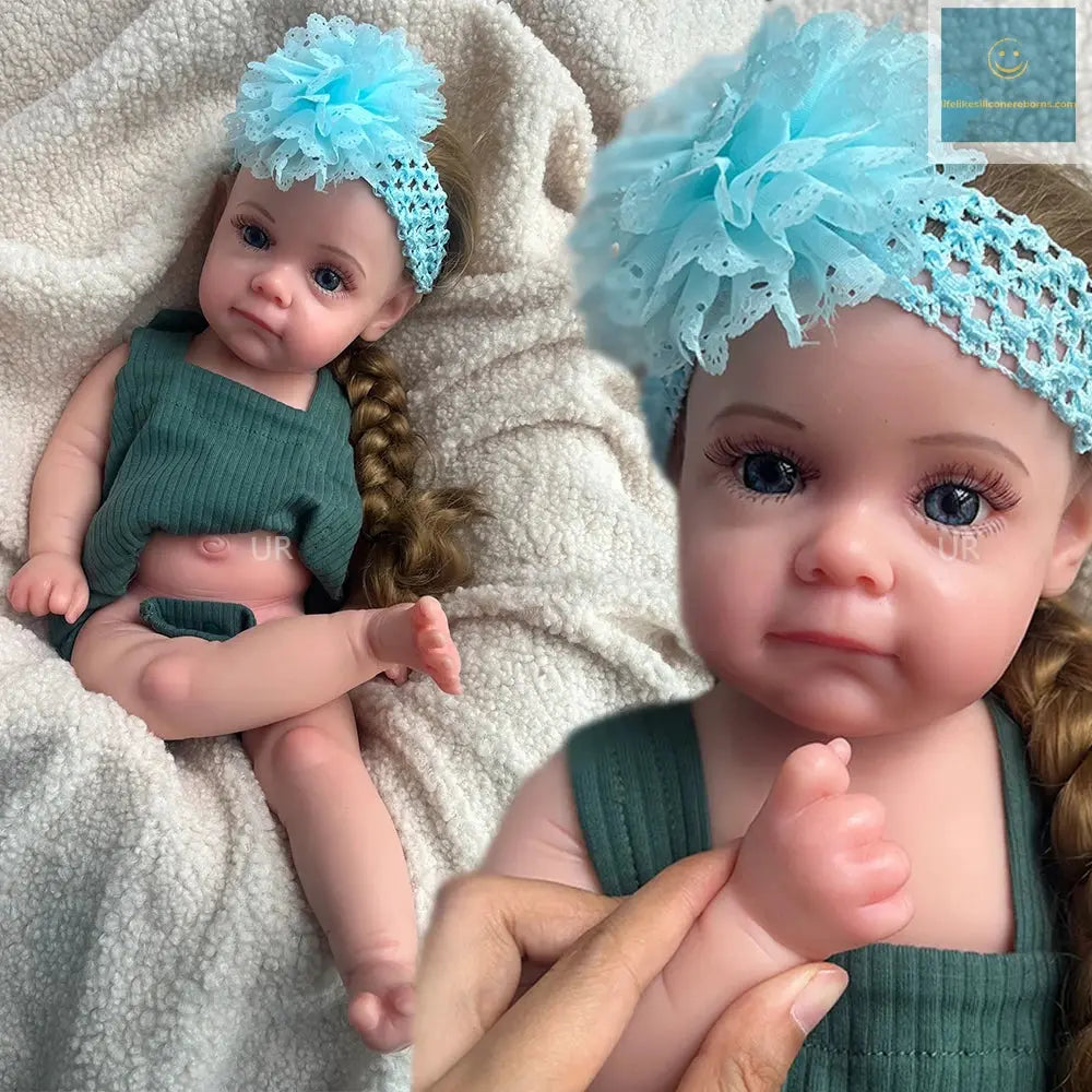 Handmade Solid 20Inch Silicone Reborn Baby Girl Implanted Hair Lifelike Details Washable Doll As Memorial Keepsakes Kids Gift lifelikesiliconereborns.com
