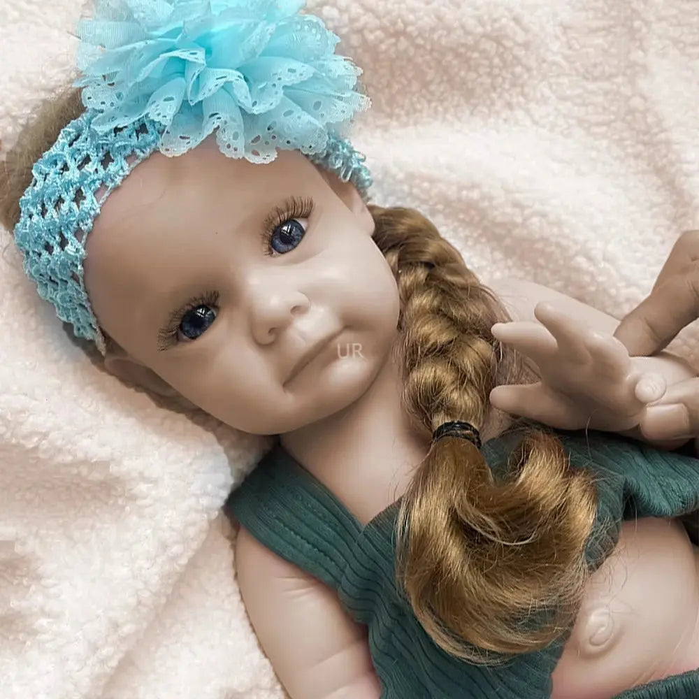 Handmade Solid 20Inch Silicone Reborn Baby Girl Implanted Hair Lifelike Details Washable Doll As Memorial Keepsakes Kids Gift lifelikesiliconereborns.com