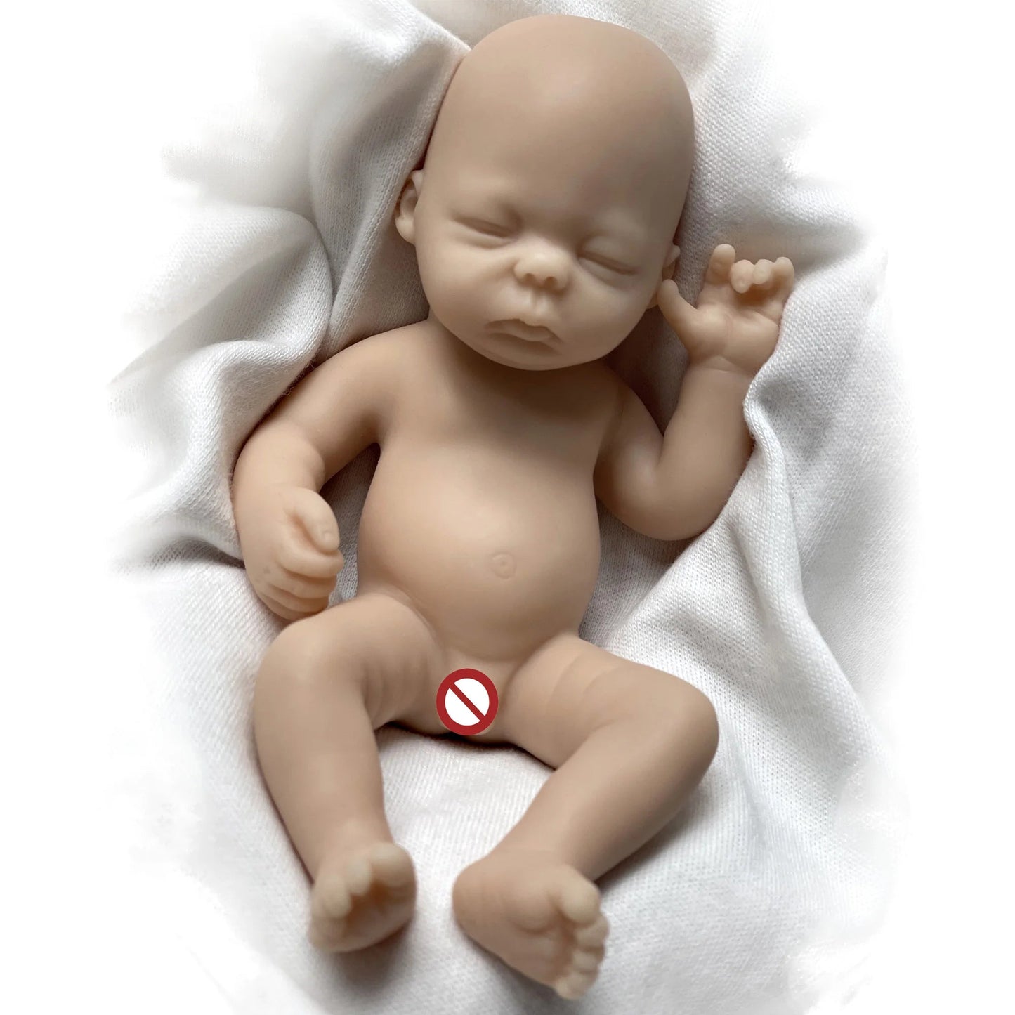 6 Inch Mini Palm Silicone Bebe Reborn Kits Unpainted Handmade Soft Newborn Doll Pеборн Cиликоновый Unzip Children's Toys lifelikesiliconereborns.com