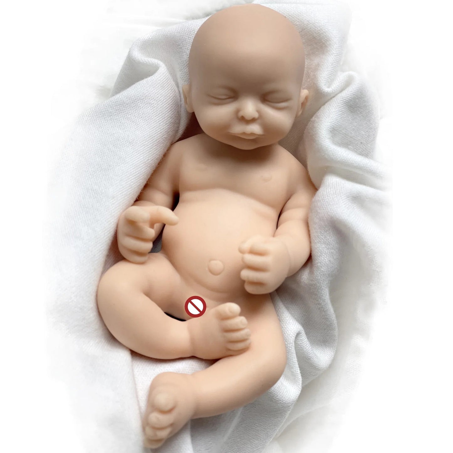 6 Inch Mini Palm Silicone Bebe Reborn Kits Unpainted Handmade Soft Newborn Doll Pеборн Cиликоновый Unzip Children's Toys lifelikesiliconereborns.com