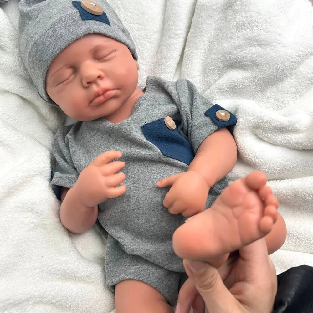 Healing Silicone Reborn Baby Girl&Boy 20Inch Cuddly Washable Newborn Doll for Depression & Loneliness Support Collection Toy lifelikesiliconereborns.com
