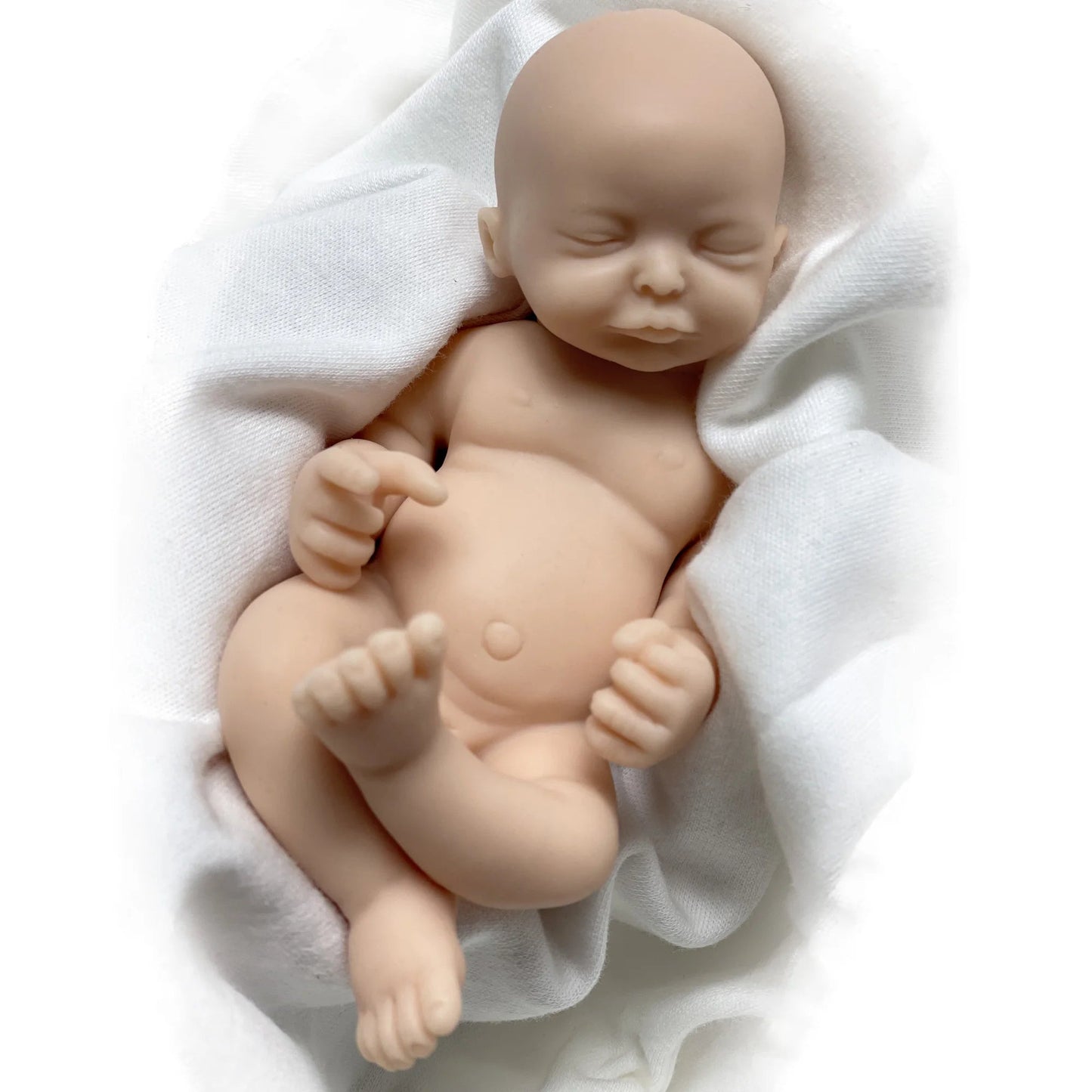 6 Inch Mini Palm Silicone Bebe Reborn Kits Unpainted Handmade Soft Newborn Doll Pеборн Cиликоновый Unzip Children's Toys lifelikesiliconereborns.com
