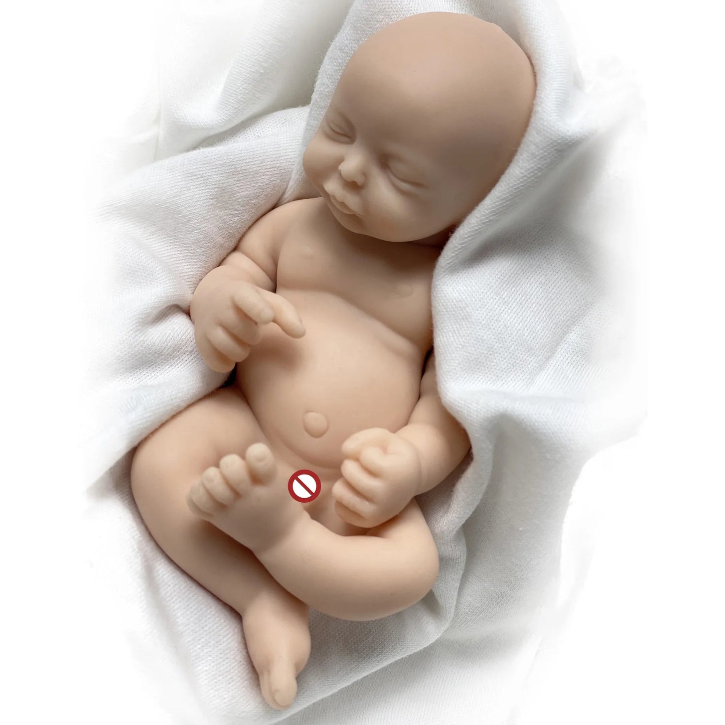 6 Inch Mini Palm Silicone Bebe Reborn Kits Unpainted Handmade Soft Newborn Doll Pеборн Cиликоновый Unzip Children's Toys lifelikesiliconereborns.com