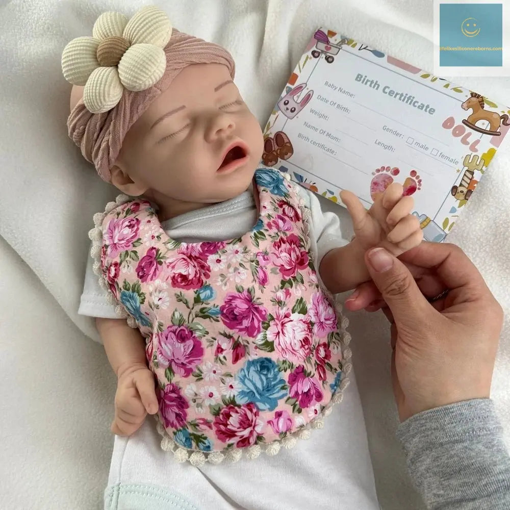 High-Simulation 18Inch Customizable Silicone Reborn Baby Girl Weighted Soft Washable Doll for Doll Enthusiasts Gift Collector lifelikesiliconereborns.com