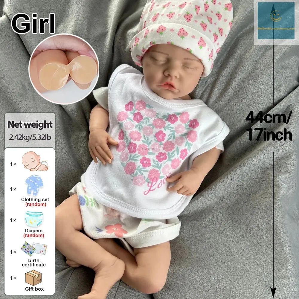 Highly Detailed 3D Skin Silicone Reborn Baby Girl Soft Durable Materials Waterproof Dolls For Collectors Anti-Stress Kids Toy lifelikesiliconereborns.com