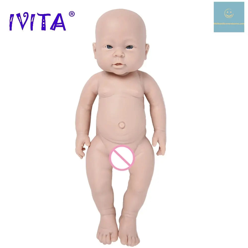 IVITA WG1503 16inch 2000g 100% Full Silicone Reborn Baby Doll Unpainted Unfinished High Quality Dolls DIY Blank Children Toys lifelikesiliconereborns.com