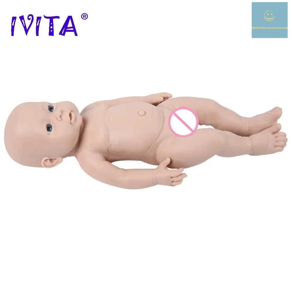 IVITA WG1503 16inch 2000g 100% Full Silicone Reborn Baby Doll Unpainted Unfinished High Quality Dolls DIY Blank Children Toys lifelikesiliconereborns.com