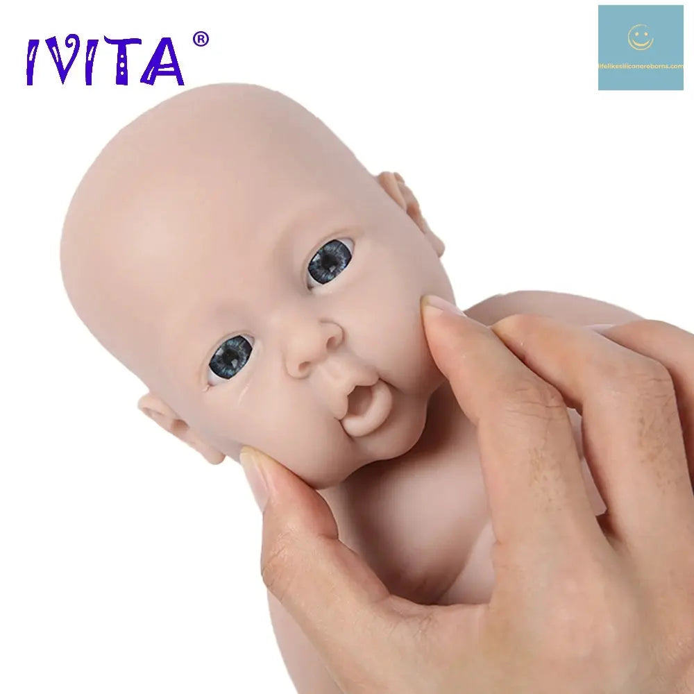 IVITA WG1503 16inch 2000g 100% Full Silicone Reborn Baby Doll Unpainted Unfinished High Quality Dolls DIY Blank Children Toys lifelikesiliconereborns.com