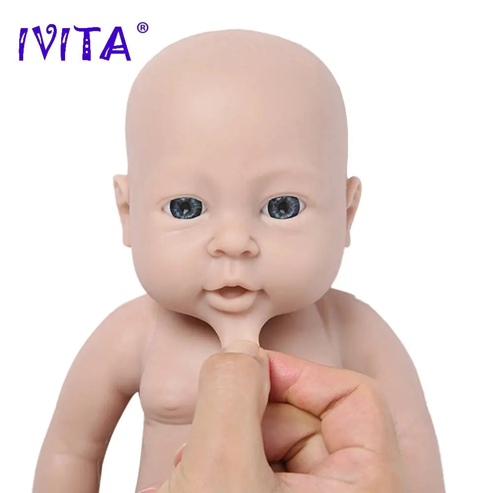 IVITA WG1503 16inch 2000g 100% Full Silicone Reborn Baby Doll Unpainted Unfinished High Quality Dolls DIY Blank Children Toys lifelikesiliconereborns.com