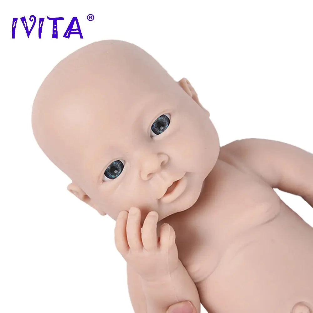 IVITA WG1503 16inch 2000g 100% Full Silicone Reborn Baby Doll Unpainted Unfinished High Quality Dolls DIY Blank Children Toys lifelikesiliconereborns.com